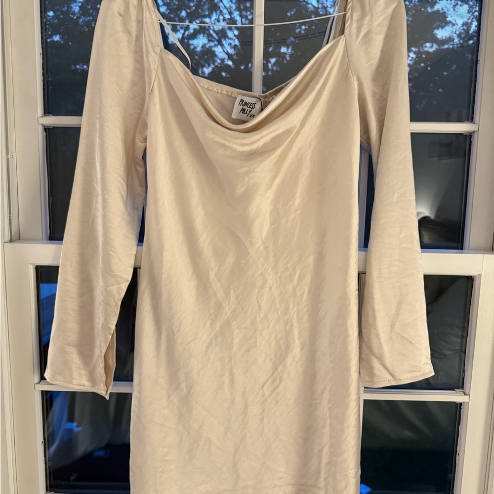 Princess Polly Tan Bodycon Long Sleeve Dress